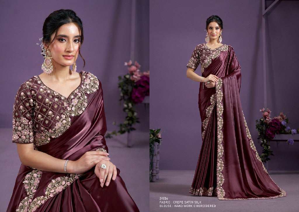 Heavy Embroidered Designer Saree – A Masterpiece of Art and Elegance